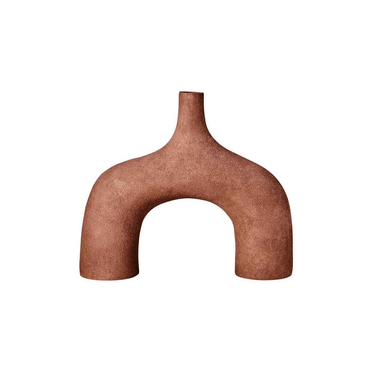 Dunas Large Textured Red Abstract Vase