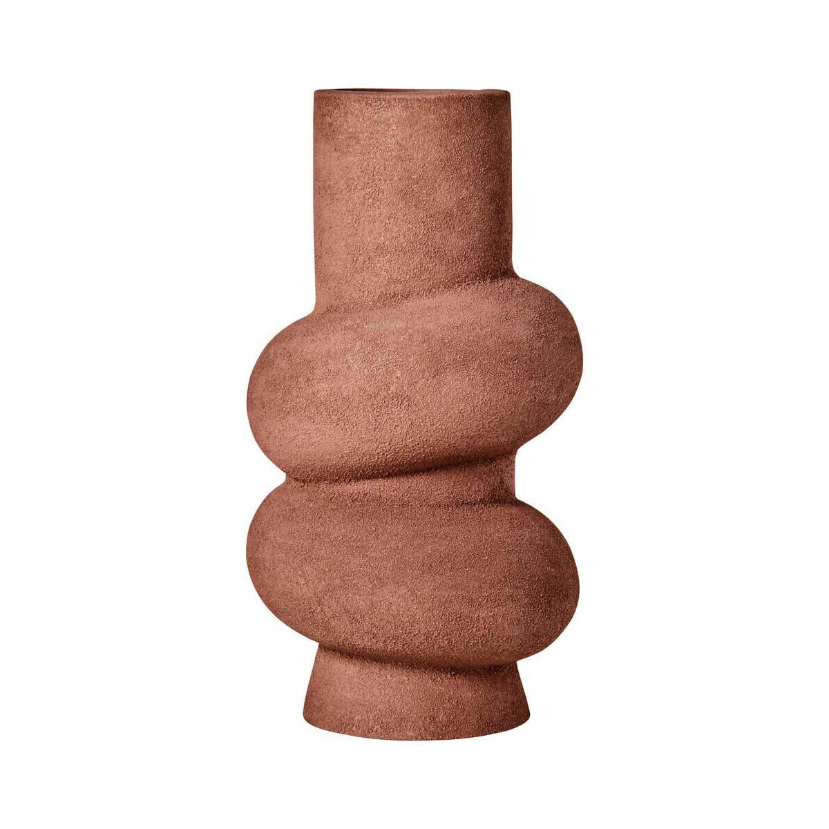 Dunas Large Textured Red Bubble Vase