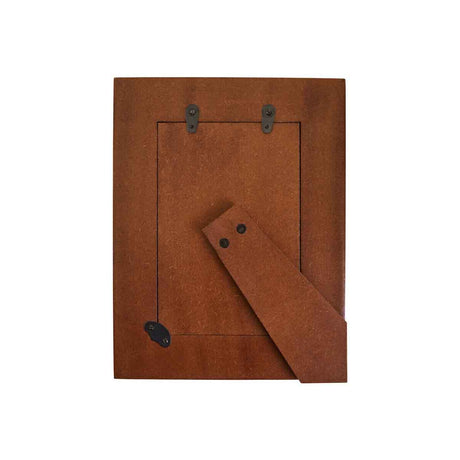 Decio 4In x 6In Cream And Brown Finish Photo Frame