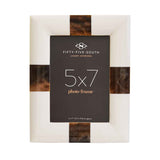 Decio 5 x 7In Cream And Brown Photo Frame