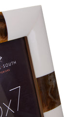 Decio 5 x 7In Cream And Brown Photo Frame