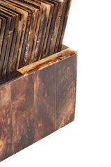 Churchill Games Brown and Black Finish Domino Set