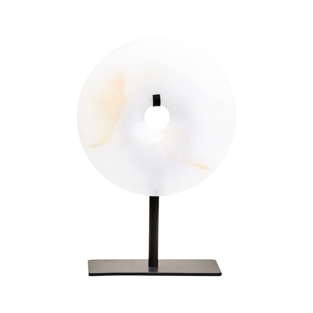 Oleena Extra Small Round Onyx Disc Sculpture