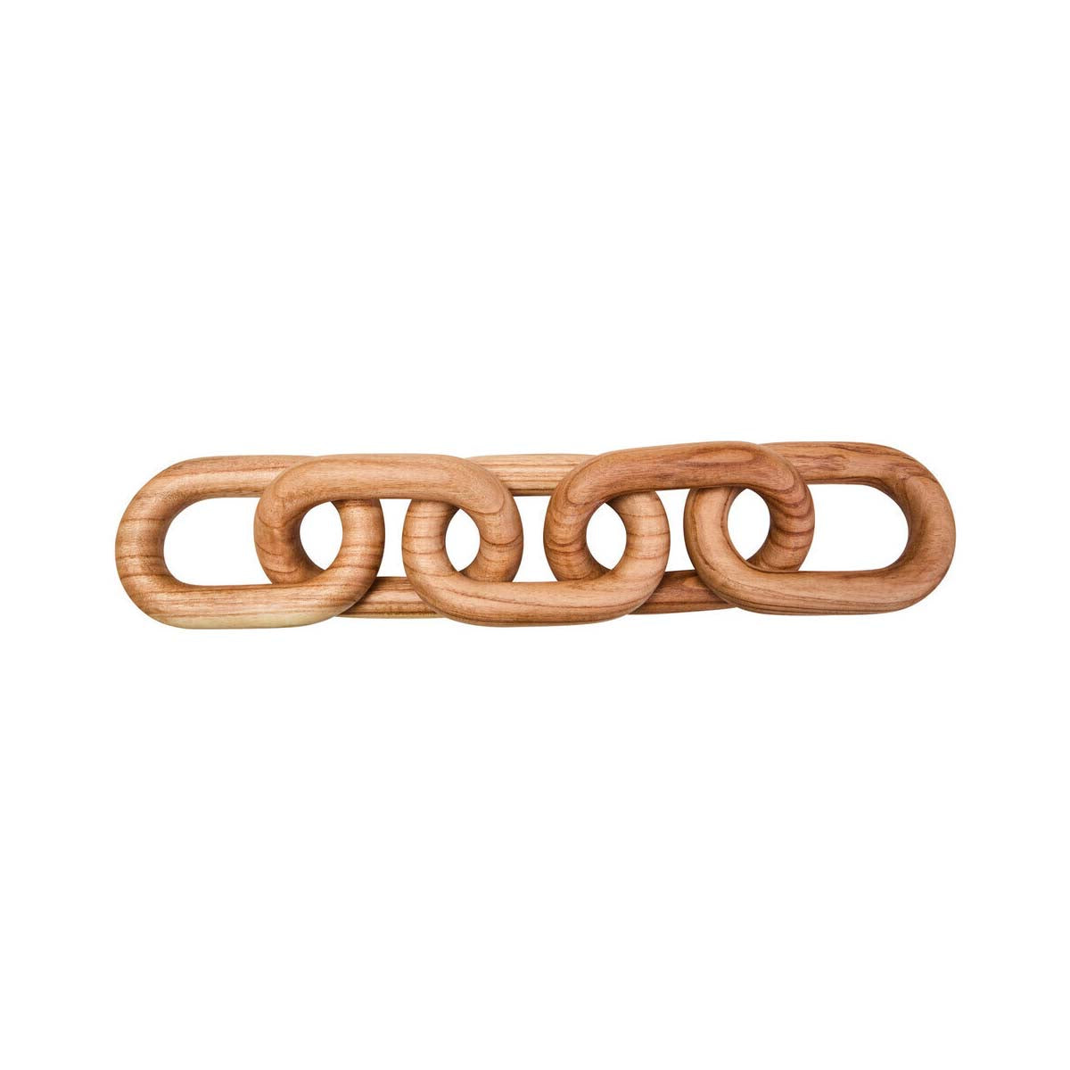 Cato Natural Wood 5 Link Chain Sculpture