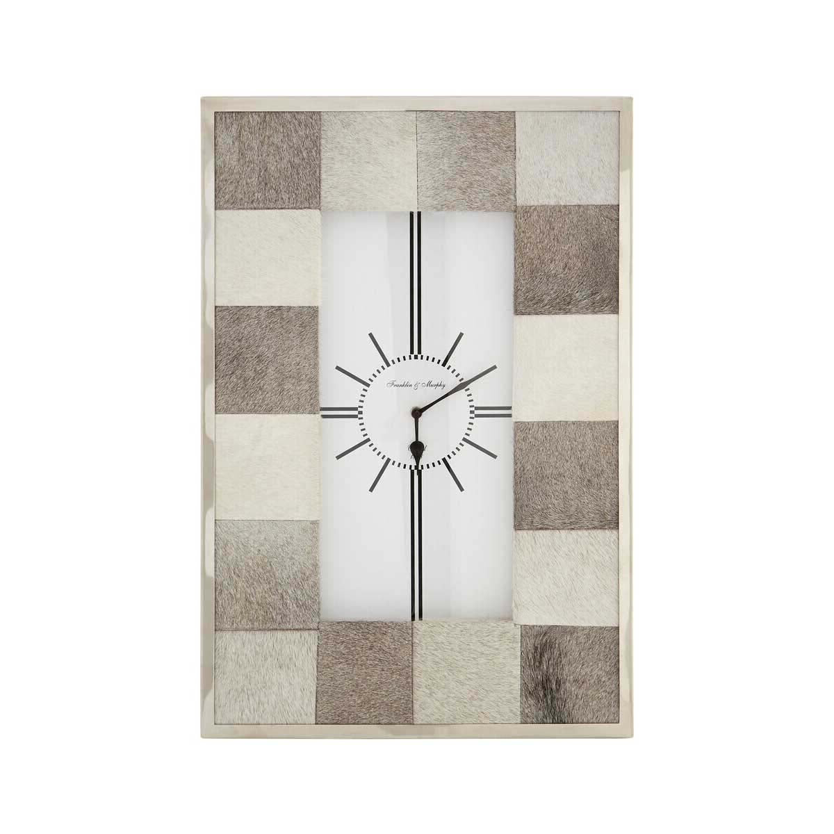 Kensington Townhouse Leather Patchwork Wall Clock