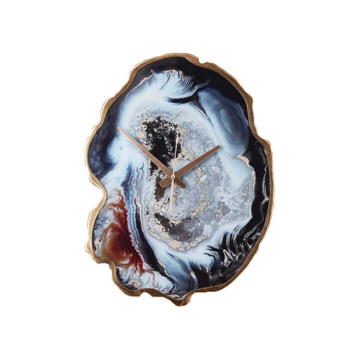 Celina Multicolour Agate Effect Wall Clock