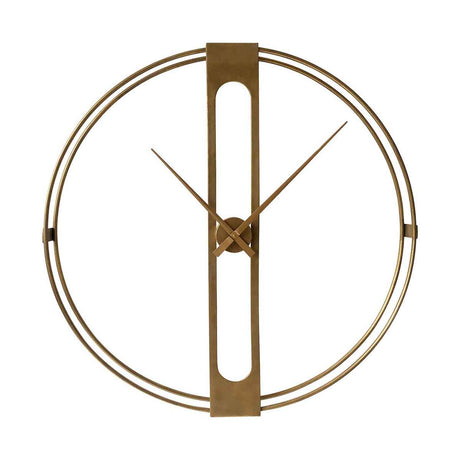 Beauly Gold Finish Dual Ring Wall Clock