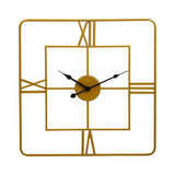 Kent Small Gold Finish Square Wall Clock