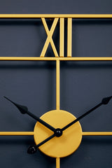 Kent Small Gold Finish Square Wall Clock