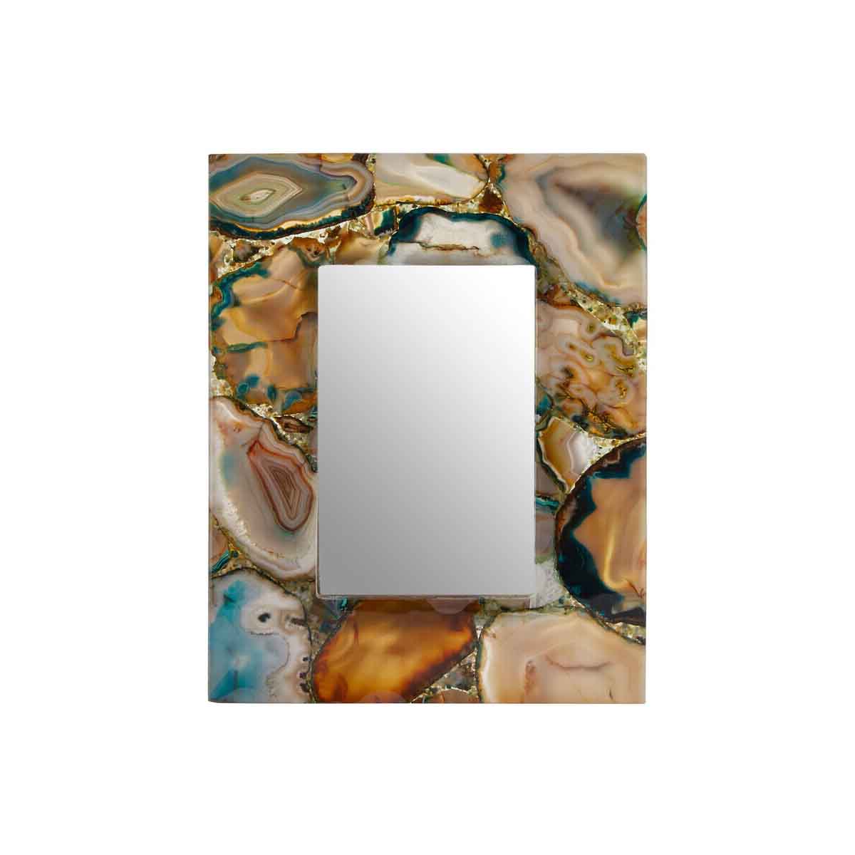 Bowerbird Small Green Agate 4In X 6In Photo Frame