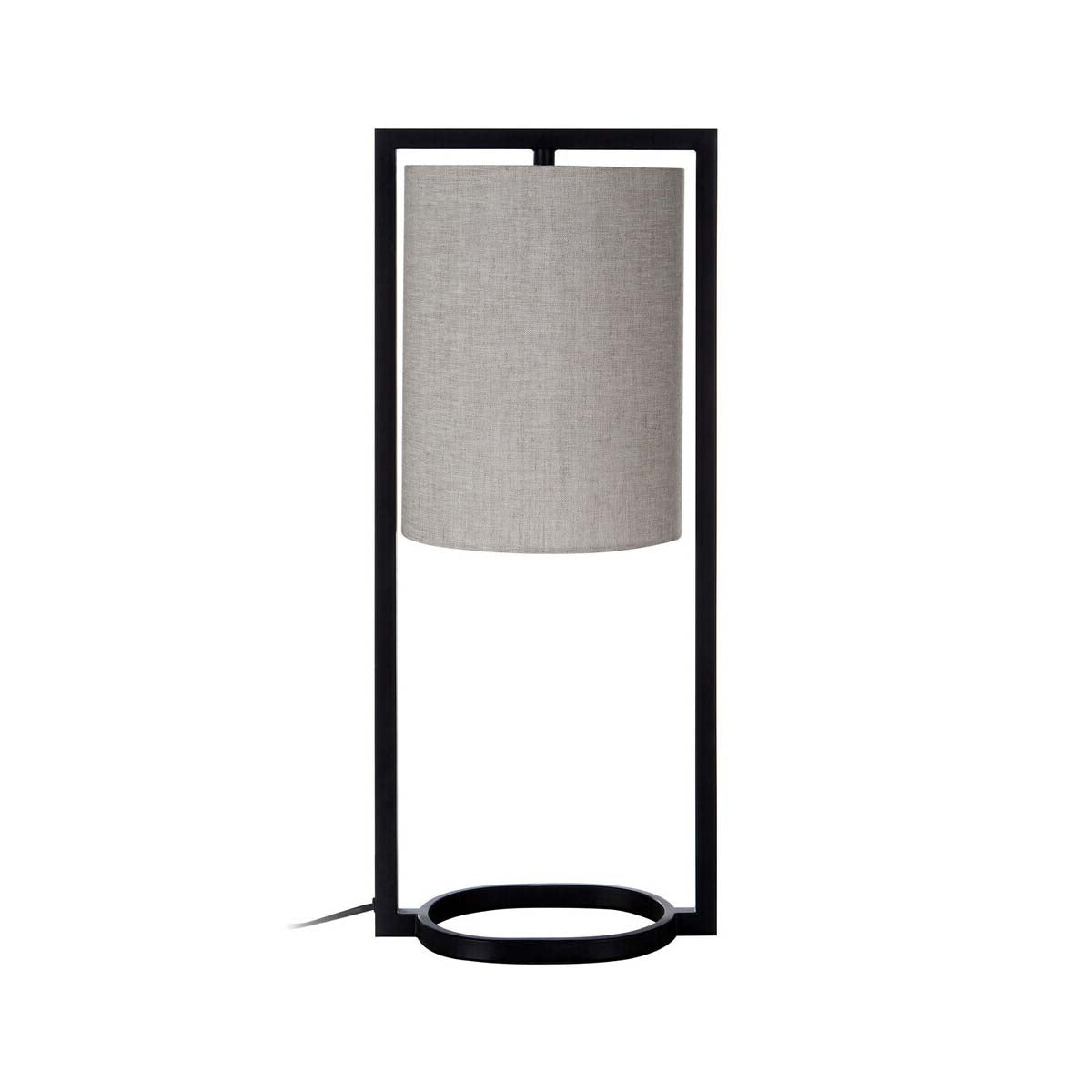 Lara Metal Table Lamp With Grey Shade