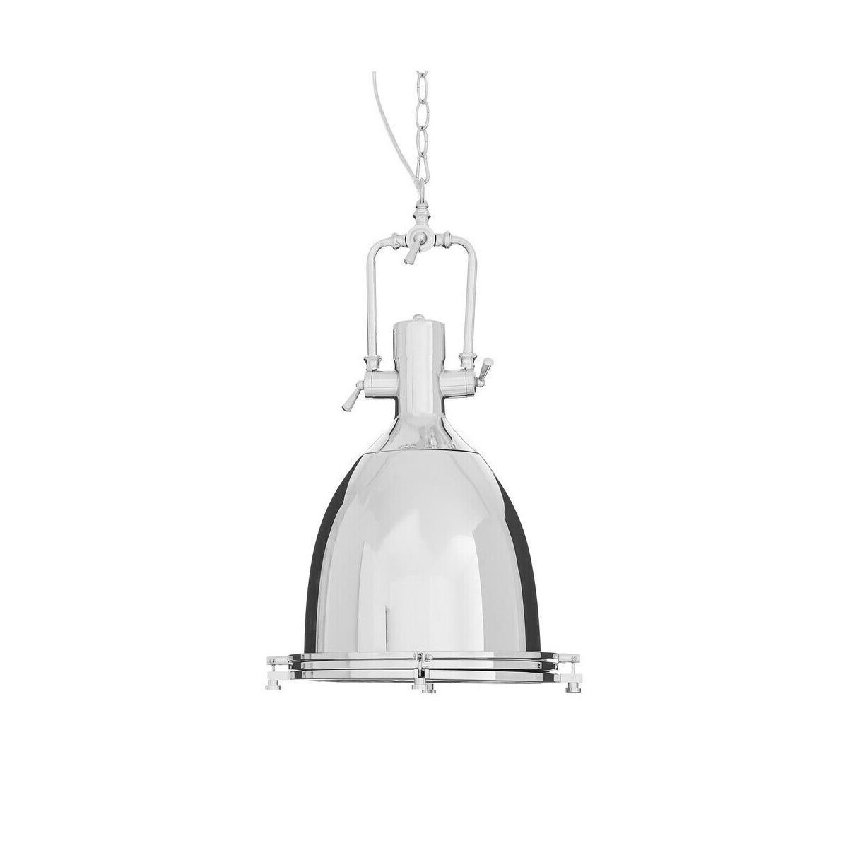 Lexington Large Chrome Plain Pendant Light