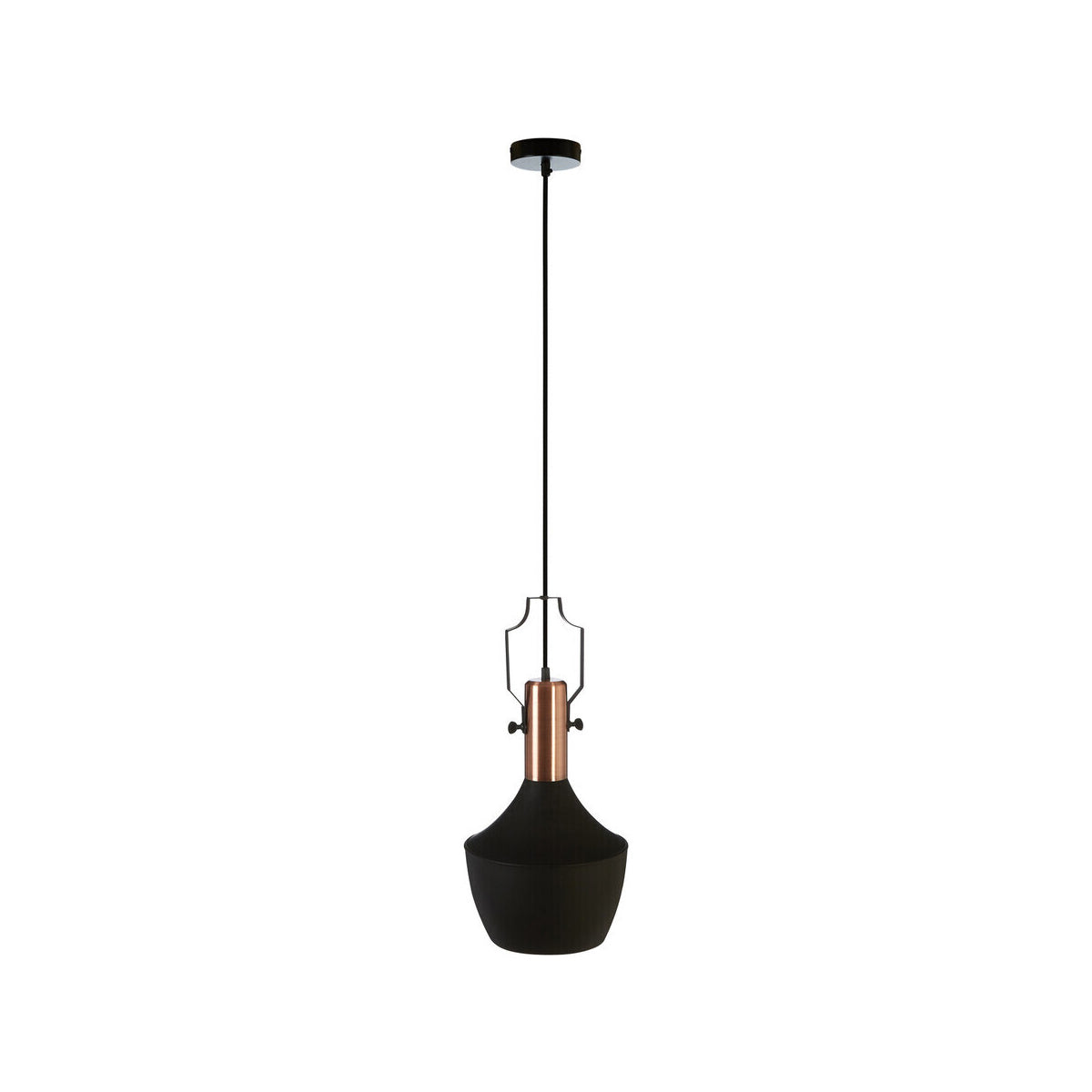 Argo Medium Pendant Light in Black and Copper