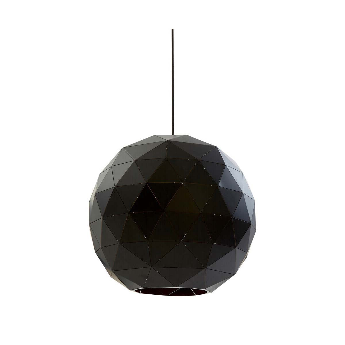 Mateo Large Black and Copper Pendant Light