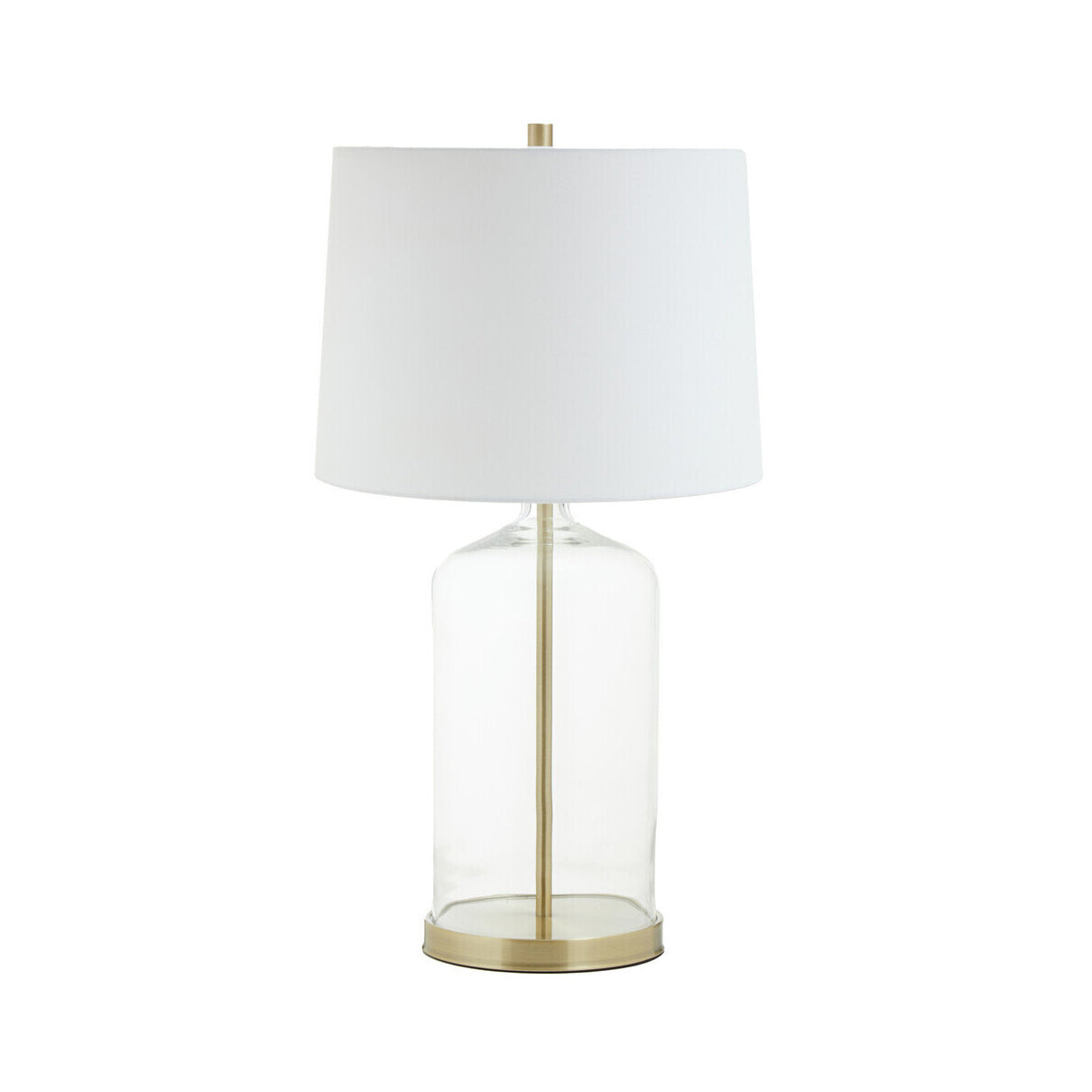 Nadia White Fabric Shade Table Lamp