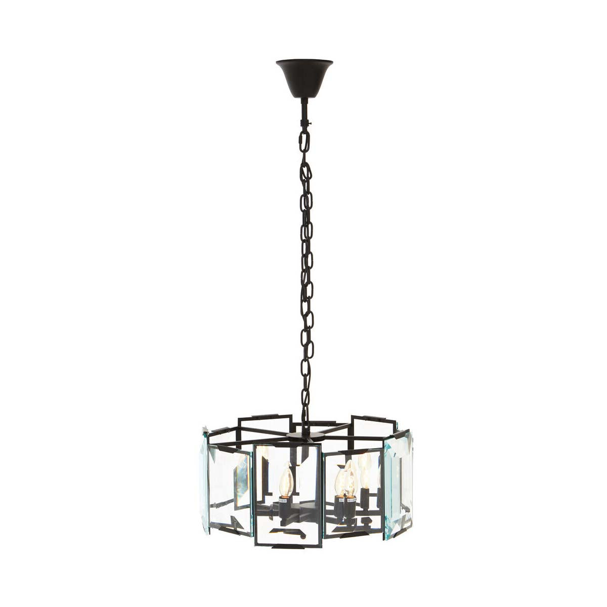 Babylon Black Six Bulb Chandelier