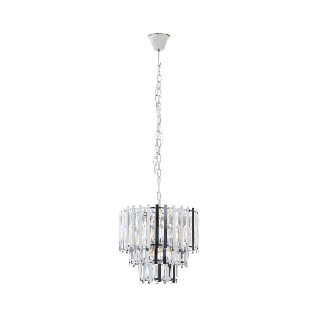 Babylon Eight Bulb Chrome Chandelier