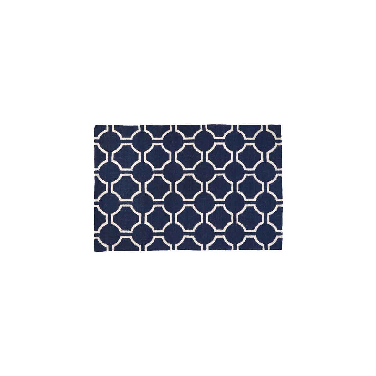 Bosie Kensington Townhouse Small Blue Hand Woven Rug