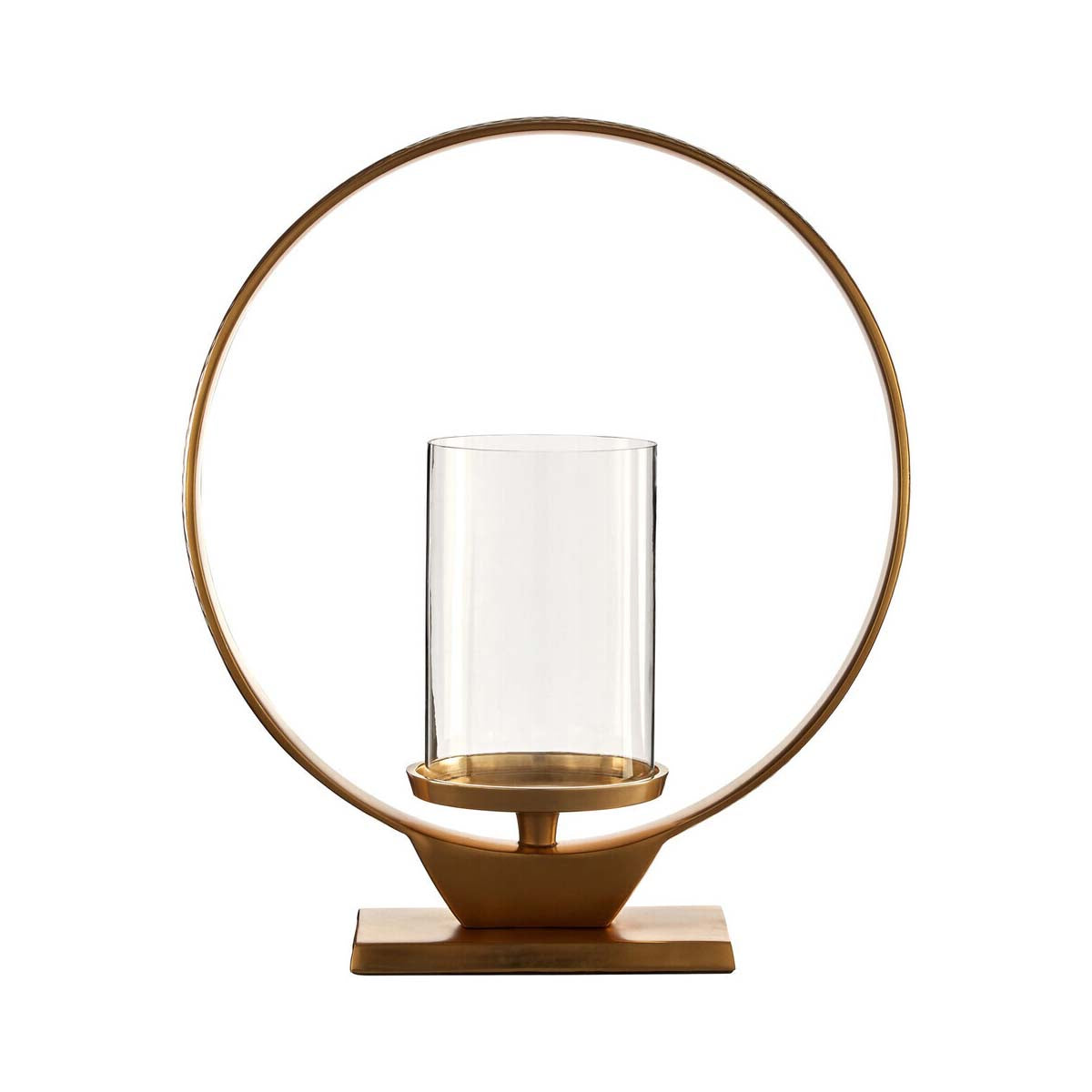 Cirqua Medium Gold Finish Candle Holder