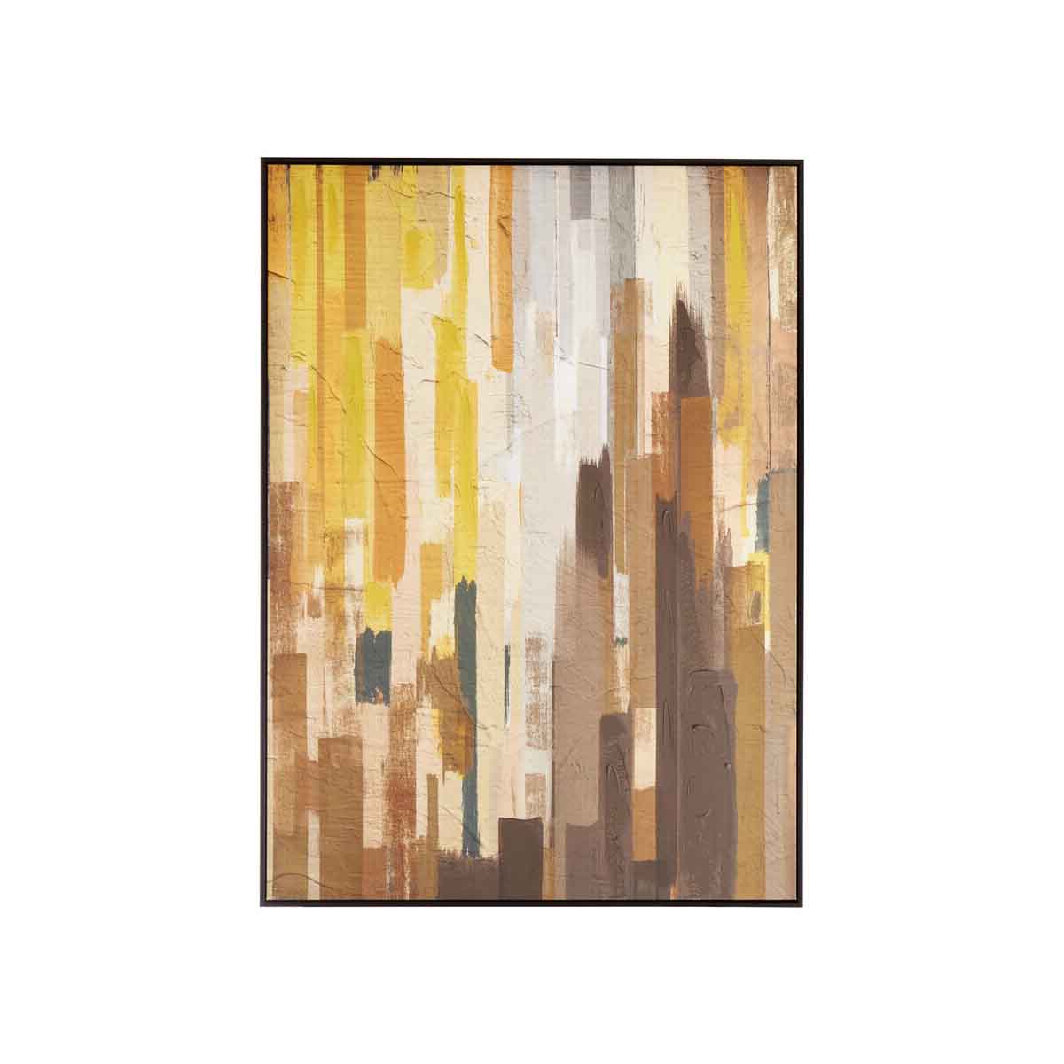Astratto Ochre Canvas Wall Art