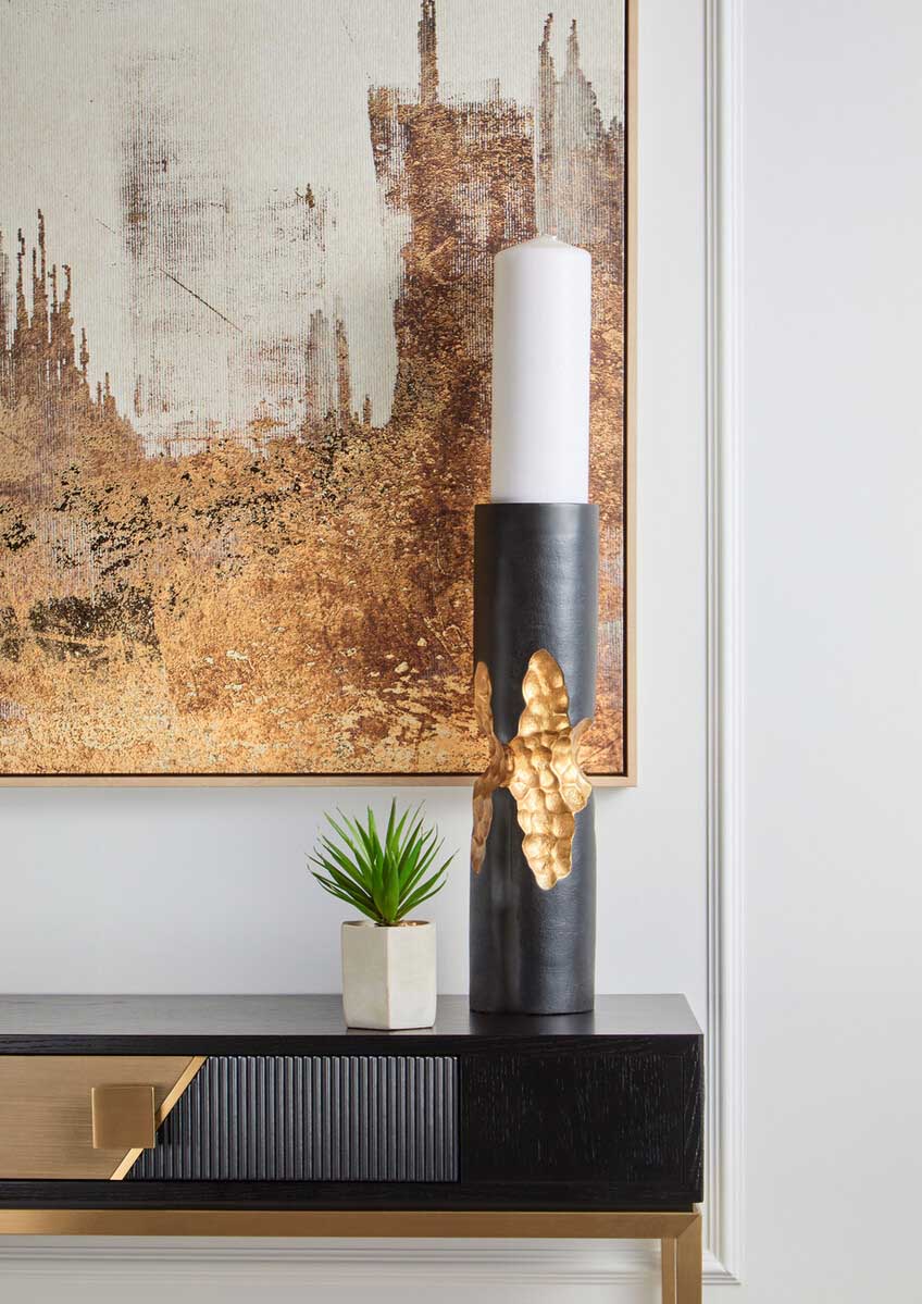 Astratto Abstract Gold Foil Wall Art