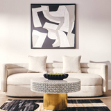 Astratto Monochrome Abstract Textured Wall Art