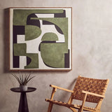 Astratto Green Textured Abstract Wall Art