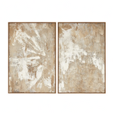 Astratto Set Of 2 Neutral Hued Textured Wall Art