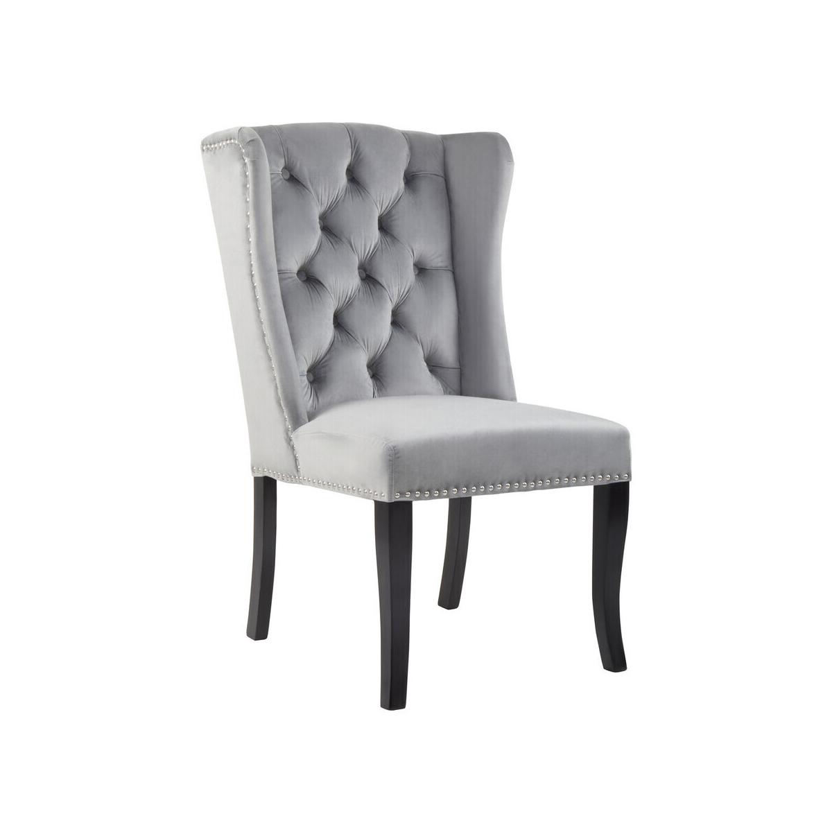 Kensington Townhouse Grey Velvet Dining Chair