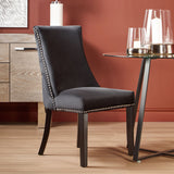 Kensington Townhouse Black Velvet Dining Chair