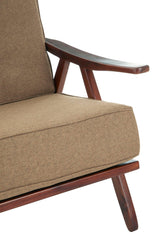 Kendari Chair with Light Brown Fabric Cushion