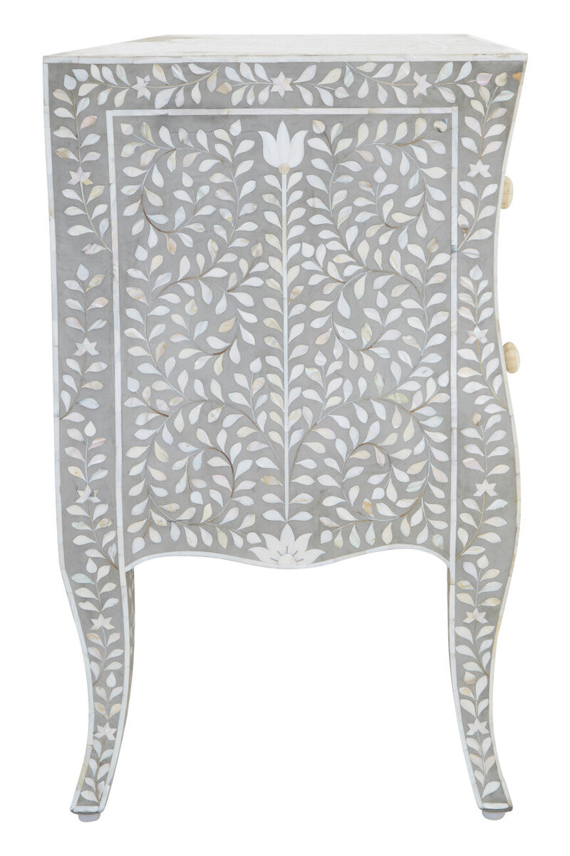 Fusion 2 Drawer Chest with Mother of Pearl Inlay