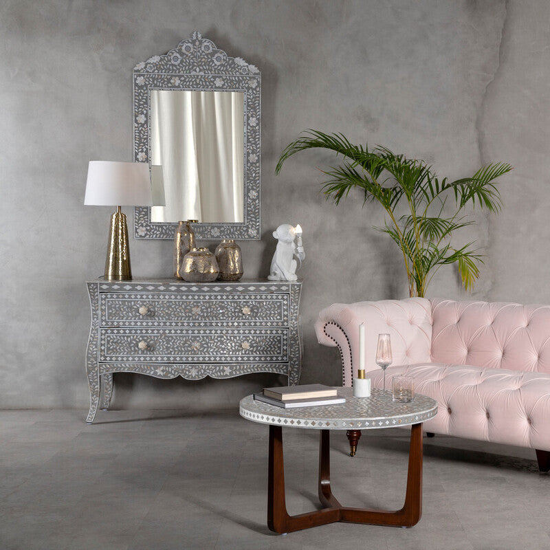 Fusion 2 Drawer Chest with Mother of Pearl Inlay