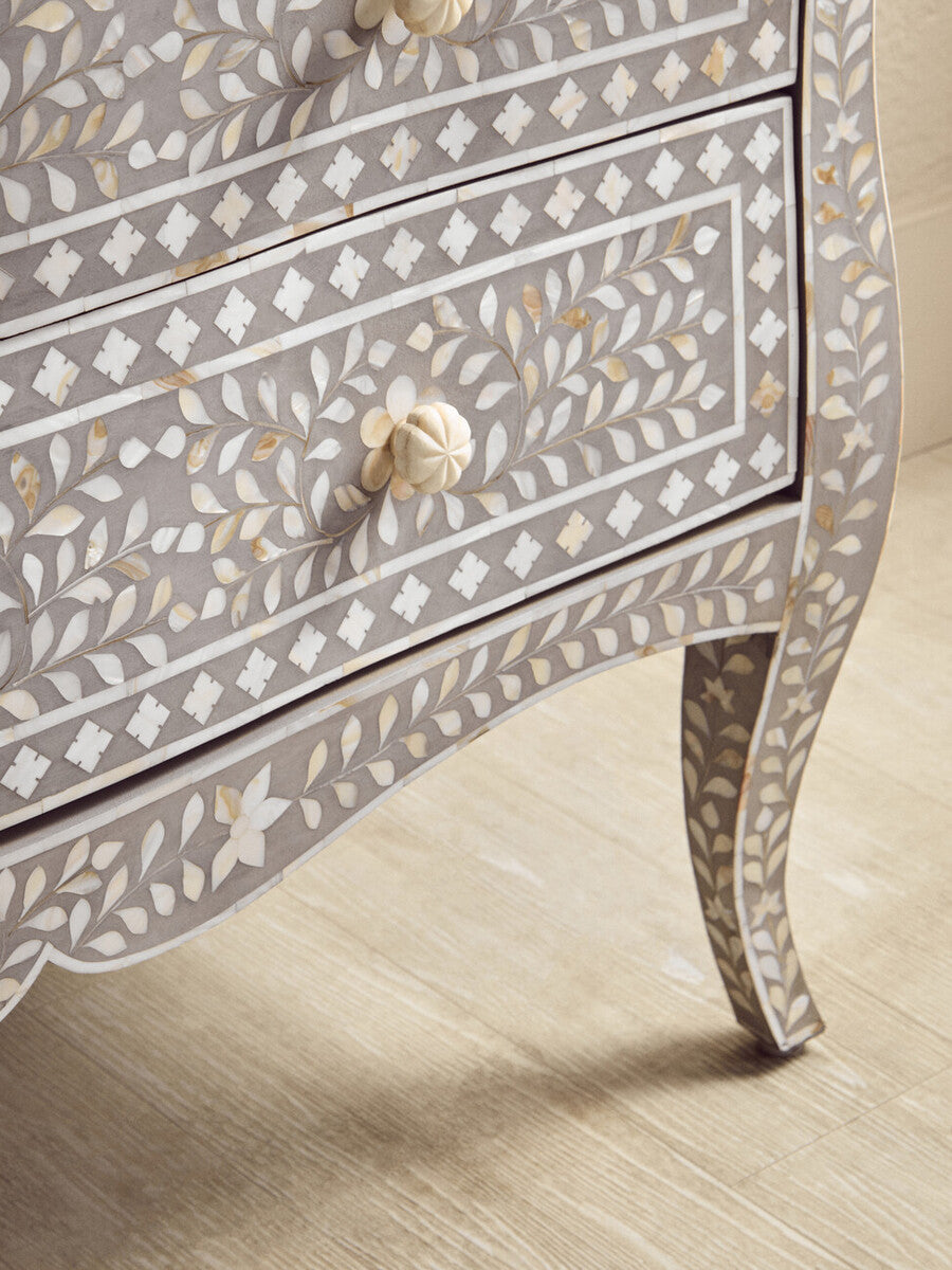 Fusion 2 Drawer Chest with Mother of Pearl Inlay