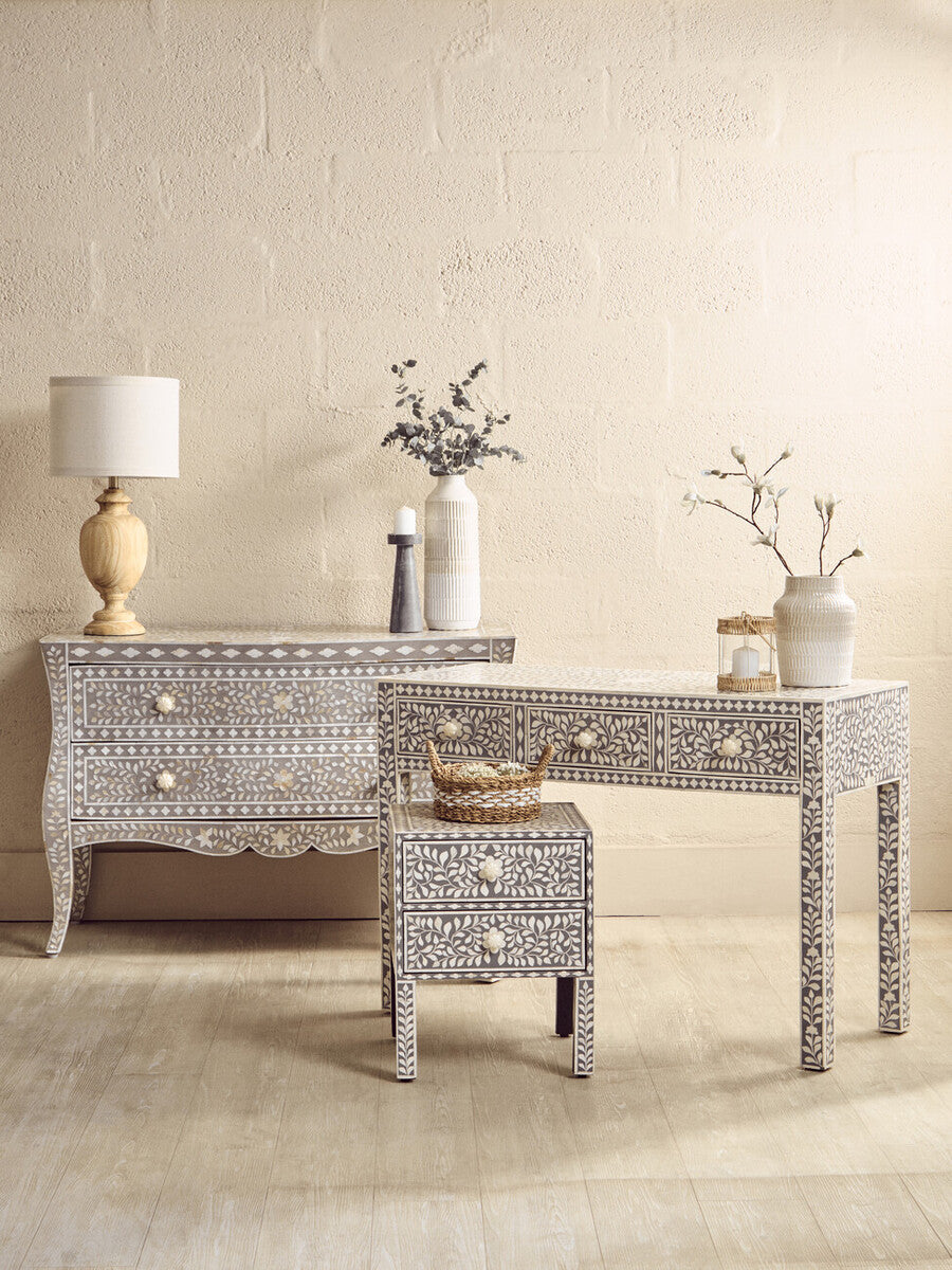 Fusion 2 Drawer Chest with Mother of Pearl Inlay