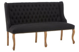 Harrison 2 Seat Black Bench