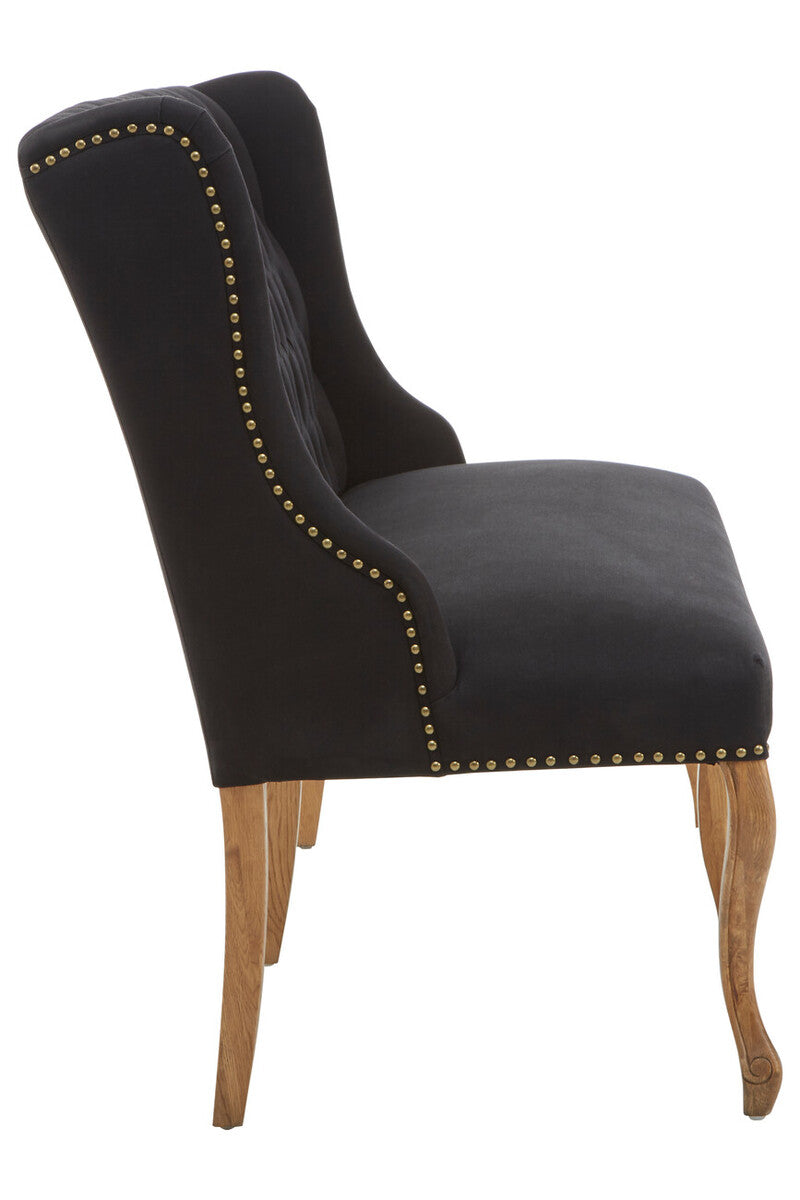 Harrison 2 Seat Black Bench