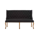 Harrison 2 Seat Black Bench