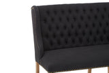 Harrison 2 Seat Black Bench