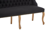 Harrison 2 Seat Black Bench