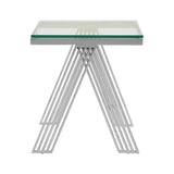 Piermount Clear Glass End Table