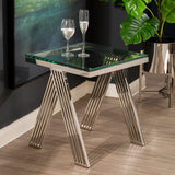 Piermount Clear Glass End Table