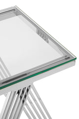 Piermount Clear Glass End Table
