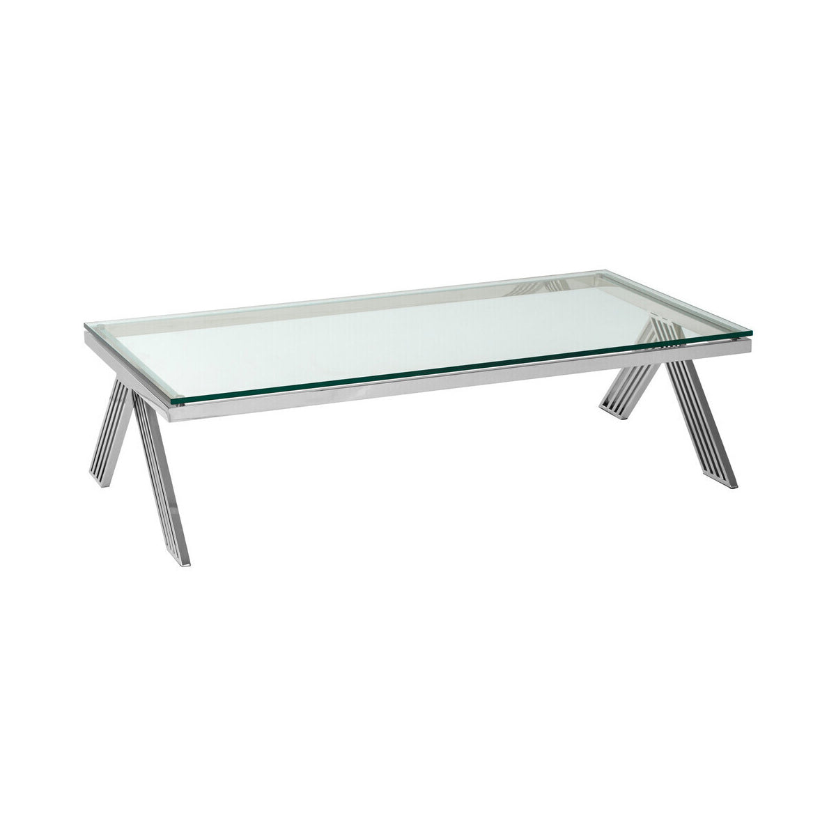 Piermount Clear Glass Coffee Table