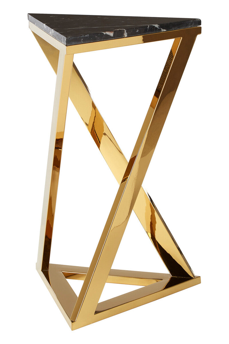 Piermount Black And Gold End Table