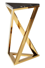 Piermount Black And Gold End Table