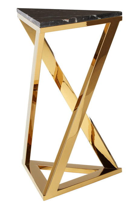 Piermount Black And Gold End Table