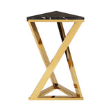 Piermount Black And Gold End Table