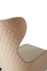 Piermount White Fabric Chair