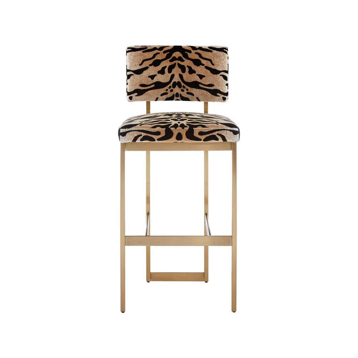Manhattan Tiger Print Bar Stool